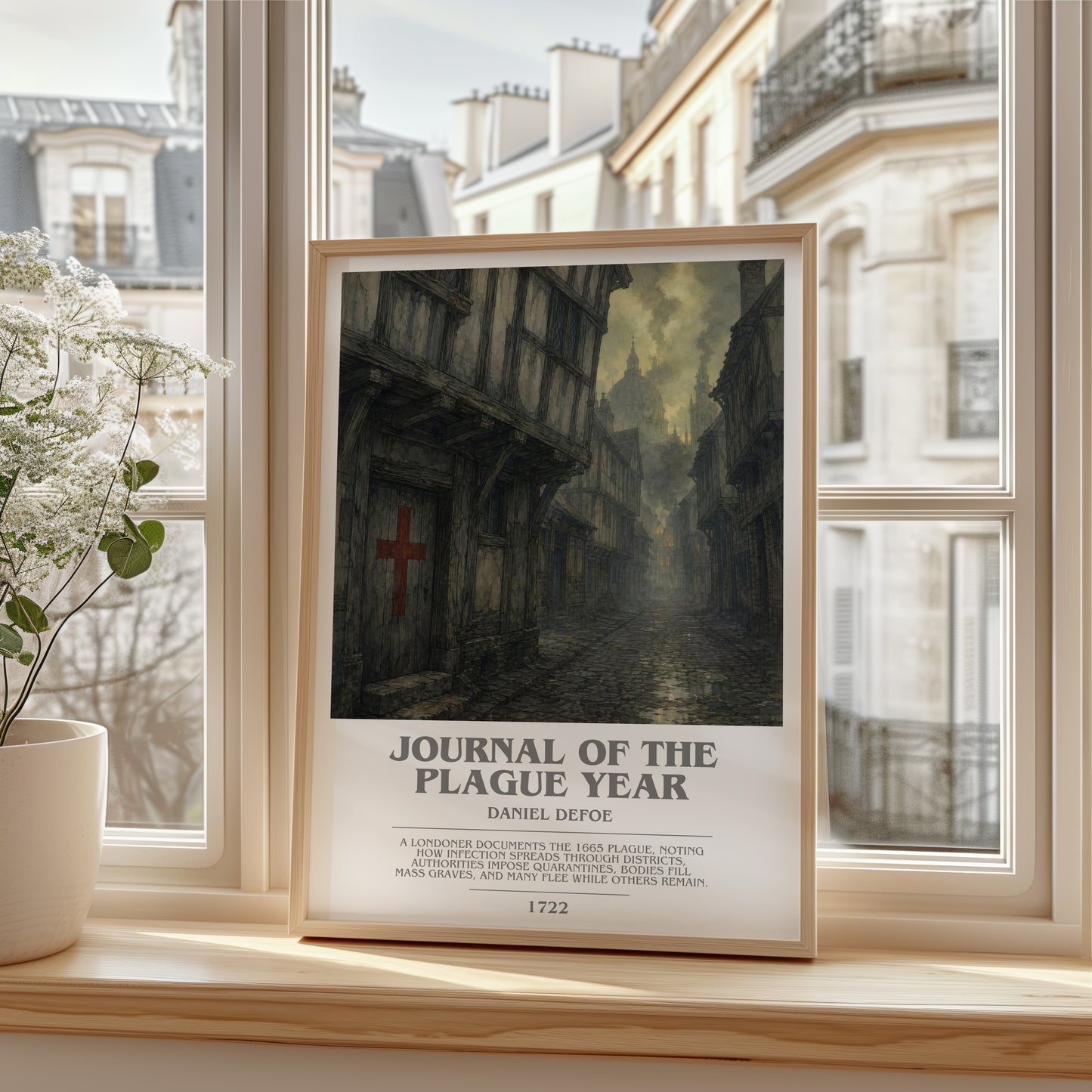 Journal Of The Plague Year bookish poster colour and style options – Daniel Defoe book art