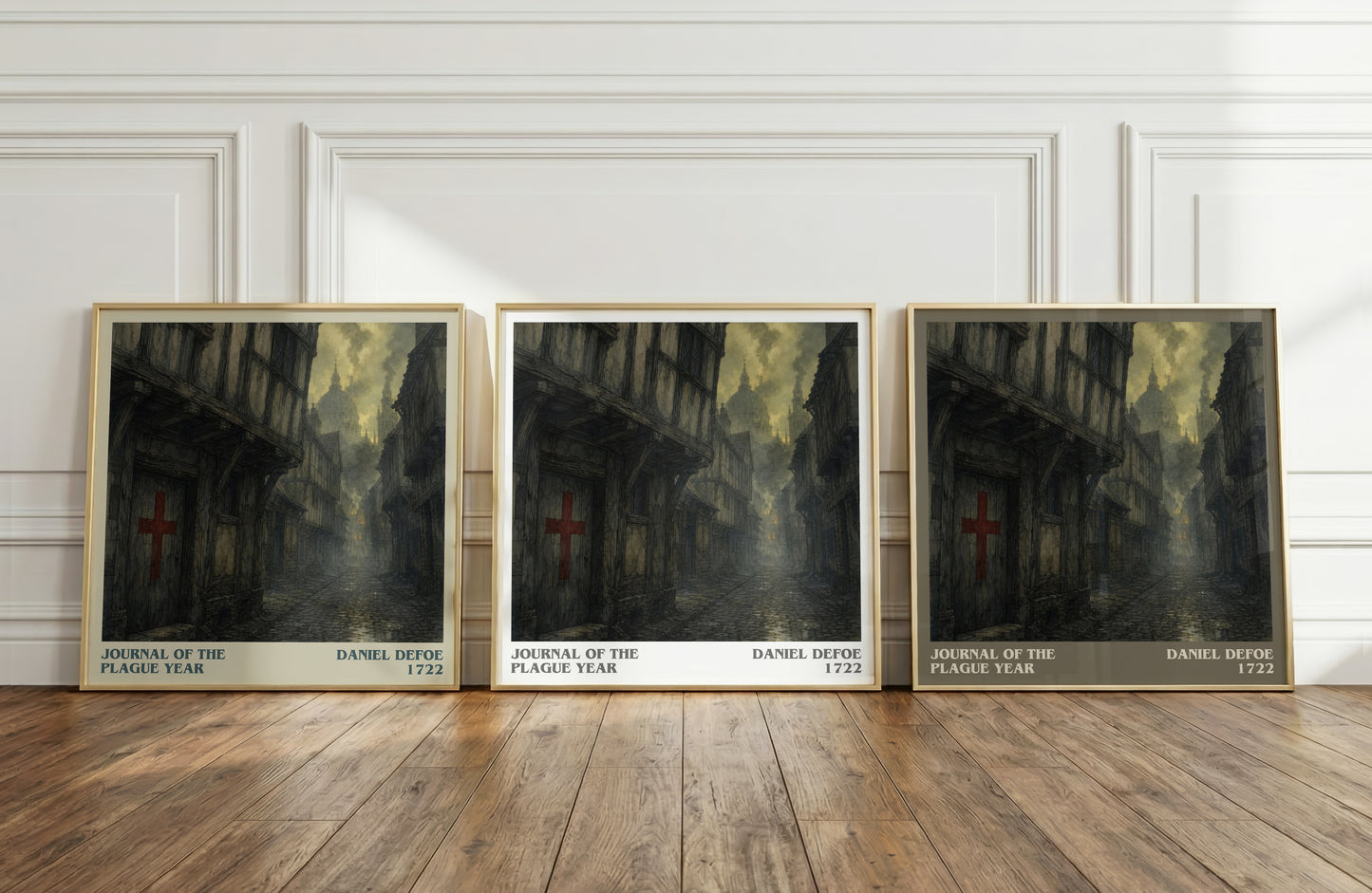 Journal Of The Plague Year literary art print colour and style options – Daniel Defoe book art