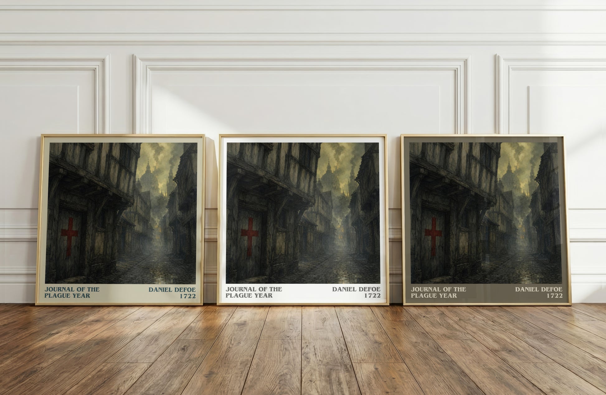 Journal Of The Plague Year literary art print colour and style options – Daniel Defoe book art