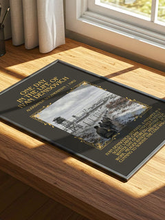 One Day in the Life of Ivan Denisovich Minimalist Book Poster by Aleksandr Solzhenitsyn – print on a sunlit desk