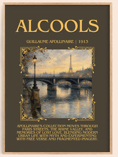 Alcools Minimalist Book Poster by Guillaume Apollinaire – book poster