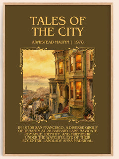 Tales of the City Minimalist Book Poster by Armistead Maupin – book poster