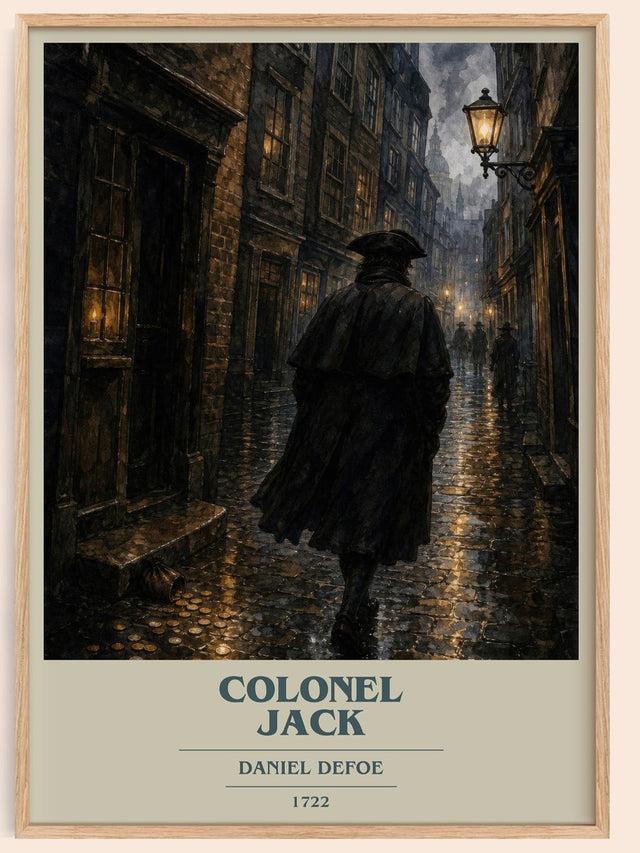 Colonel Jack Book Cover Poster by Daniel Defoe