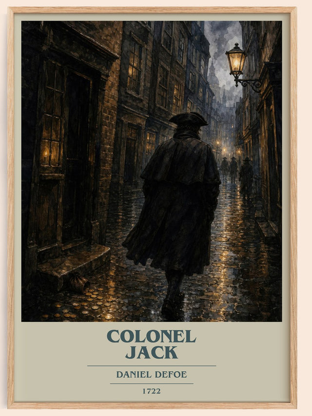 Colonel Jack Book Cover Poster by Daniel Defoe