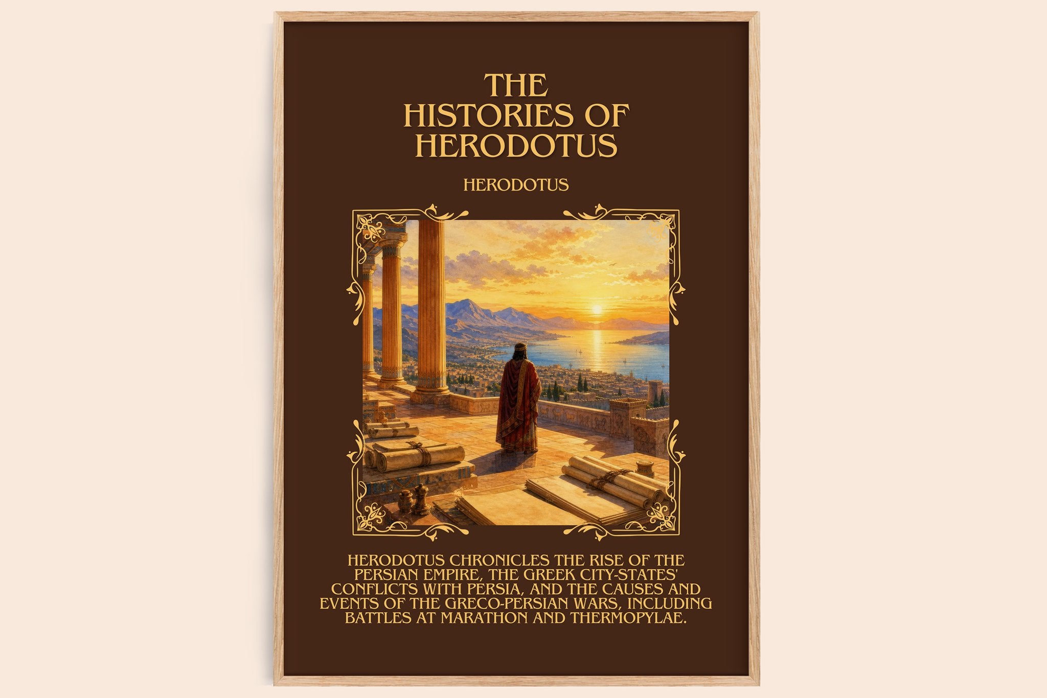 The Histories of Herodotus Minimalist Book Poster by Herodotus