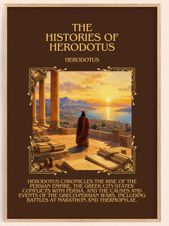 The Histories of Herodotus Minimalist Book Poster by Herodotus – book poster