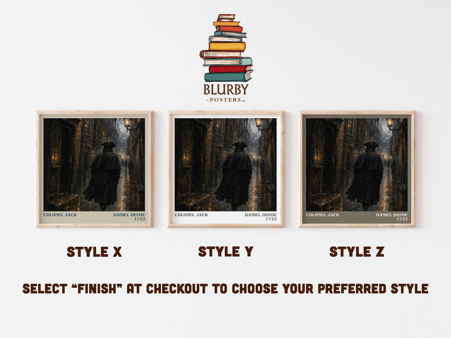 Colonel Jack literary print in frame leaning in hallway – adventure wall art