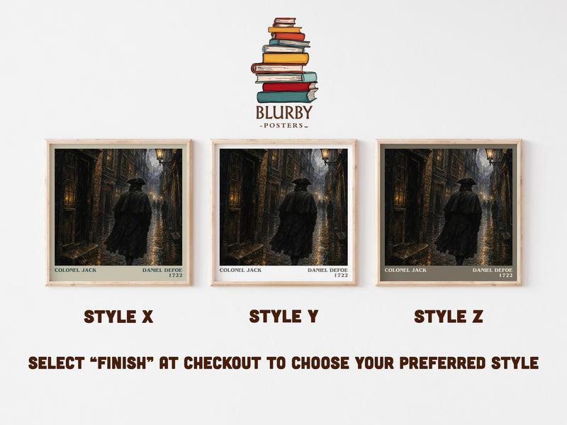 Colonel Jack literary print in frame leaning in hallway – adventure wall art