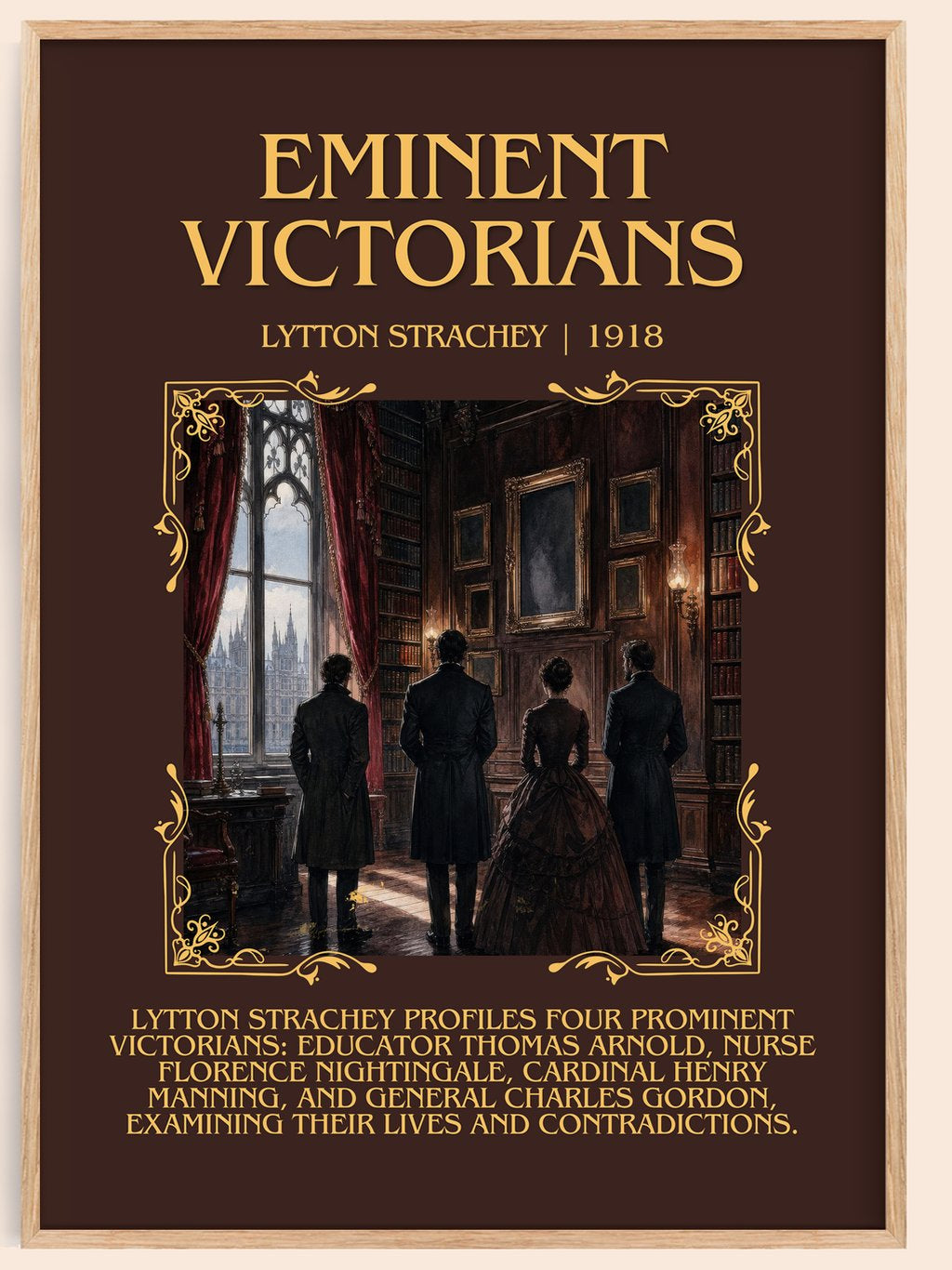 Eminent Victorians Minimalist Book Poster by Lytton Strachey – book poster