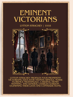Eminent Victorians Minimalist Book Poster by Lytton Strachey – book poster