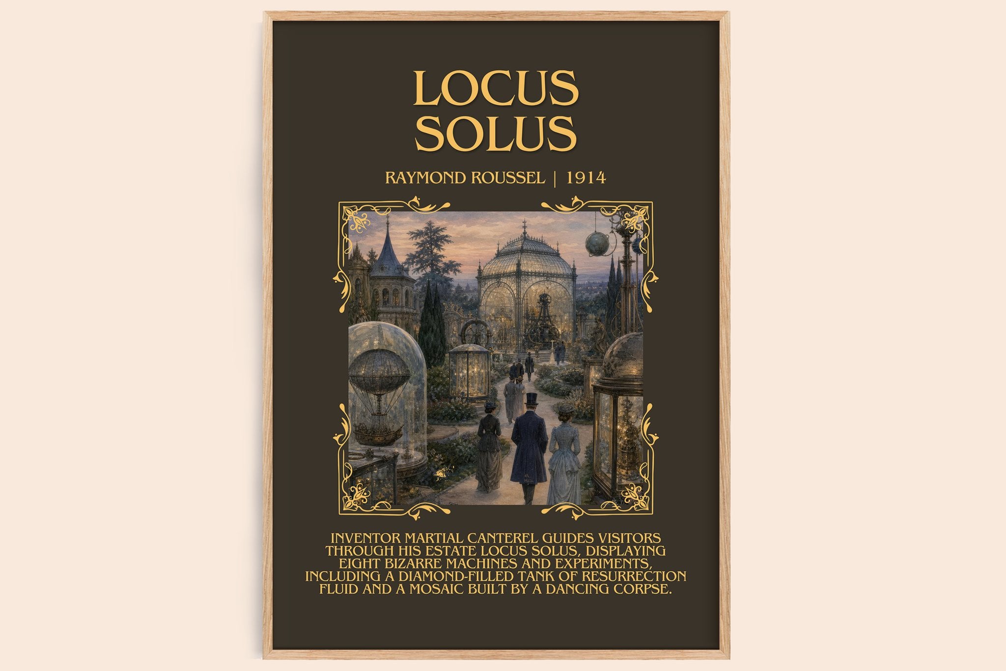 Locus Solus Minimalist Book Poster by Raymond Roussel