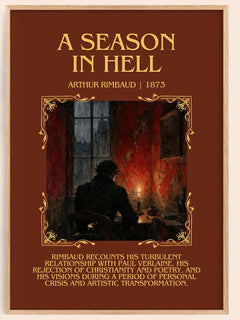 A Season in Hell Minimalist Book Poster by Arthur Rimbaud – book poster