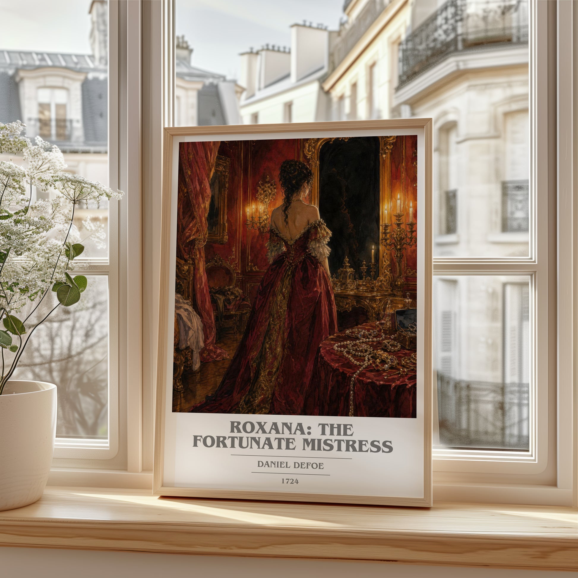 Roxana: The Fortunate Mistress book cover poster colour and style options – Daniel Defoe book art