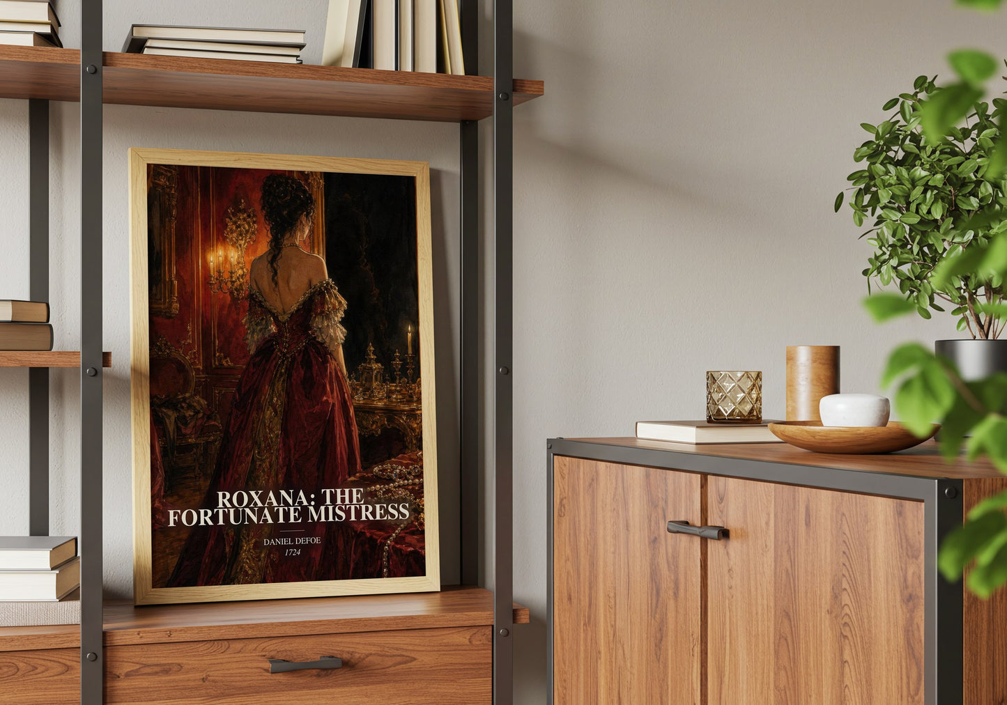 Roxana: The Fortunate Mistress book watercolour illustration paper finish options – matte satin gloss