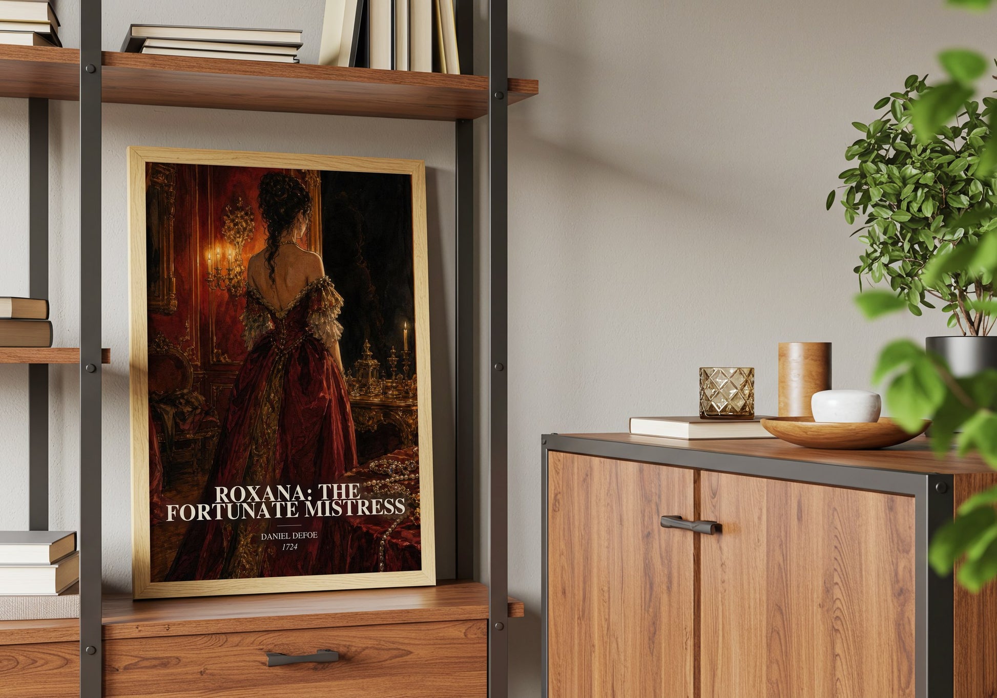 Roxana: The Fortunate Mistress book watercolour illustration paper finish options – matte satin gloss
