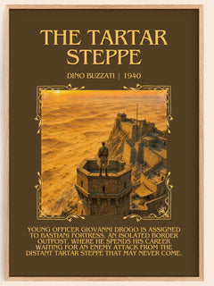 The Tartar Steppe Minimalist Book Poster by Dino Buzzati – book poster