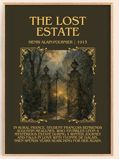 The Lost Estate Minimalist Book Poster by Henri Alain-Fournier – book poster