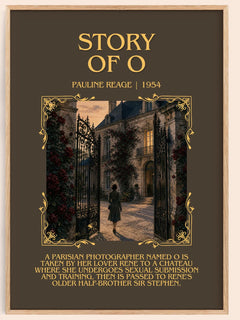 Story of O Minimalist Book Poster by Pauline Reage – book poster