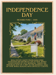 Independence Day Minimalist Book Poster by Richard Ford – book poster