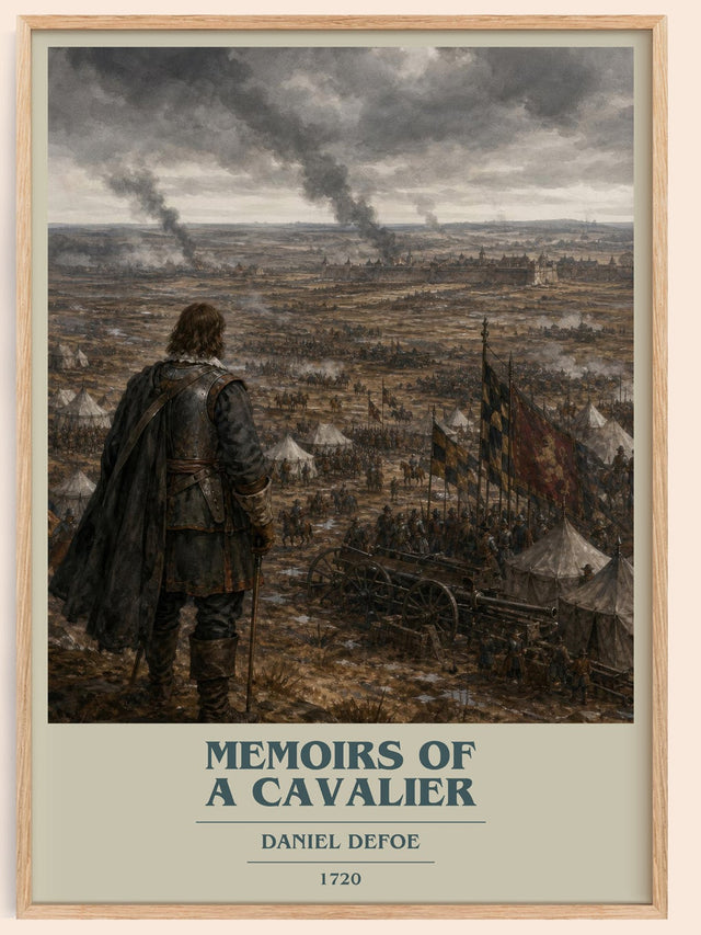Memoirs Of A Cavalier Book Cover Poster by Daniel Defoe