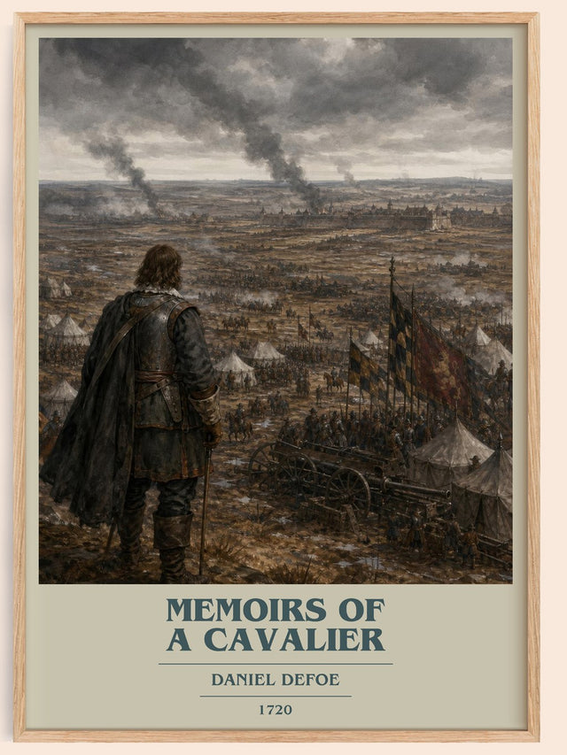 Memoirs Of A Cavalier Book Cover Poster by Daniel Defoe