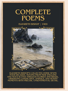 Complete Poems Minimalist Book Poster by Elizabeth Bishop – book poster
