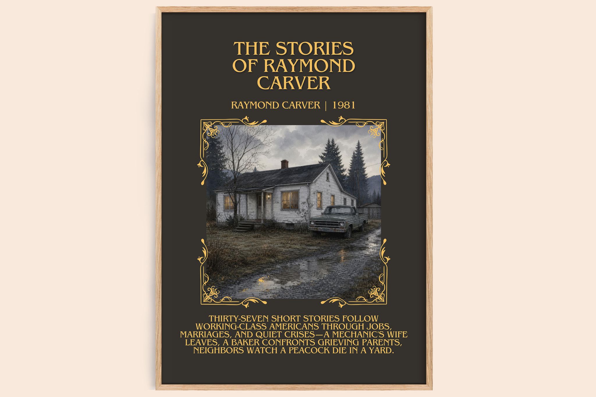 The Stories of Raymond Carver Minimalist Book Poster by Raymond Carver