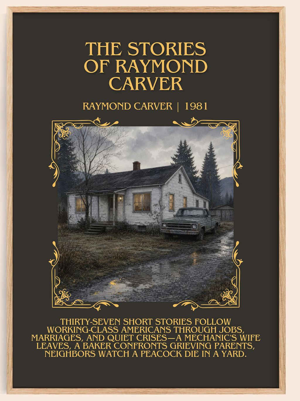The Stories of Raymond Carver Minimalist Book Poster by Raymond Carver – book poster