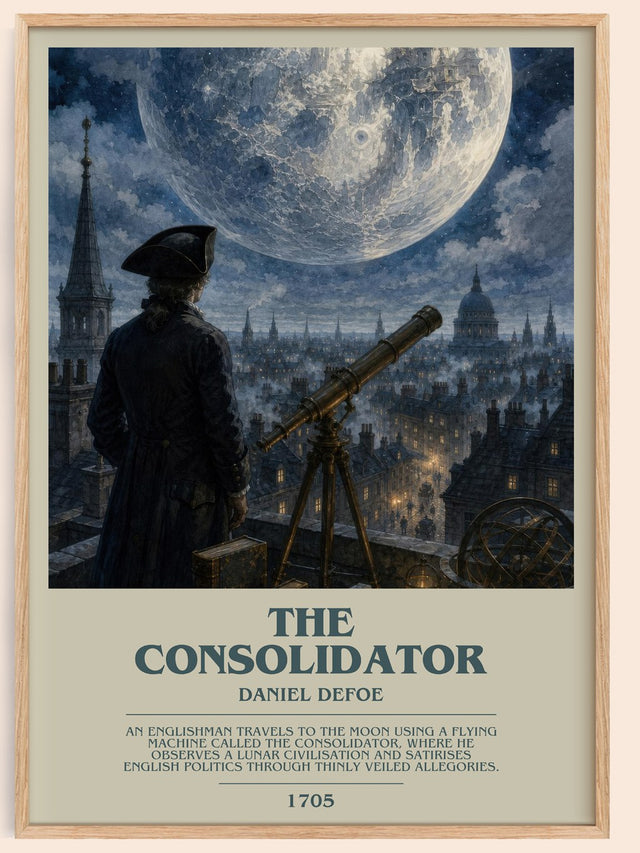 The Consolidator Bookish Wall Art by Daniel Defoe