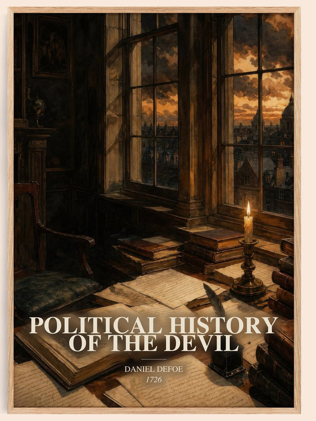 Political History Of The Devil Book Watercolour Illustration – D.