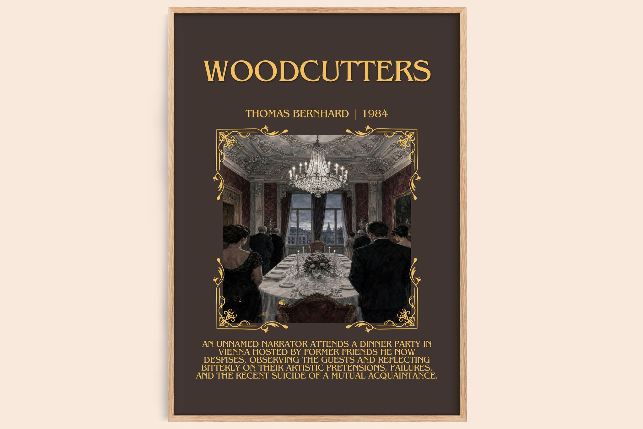 Woodcutters Minimalist Book Poster by Thomas Bernhard