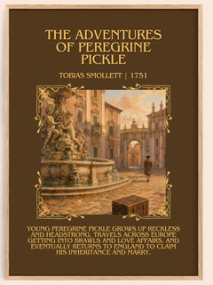 Adventures of Peregrine Pickle Minimalist Book Poster by T. Smollett – book poster