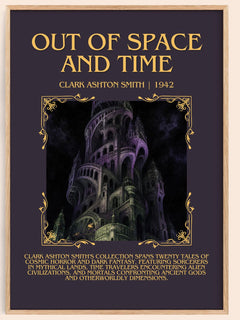 Out Of Space And Time Minimalist Book Poster by Clark Ashton Smith – book poster