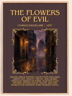 The Flowers of Evil Minimalist Book Poster by Charles Baudelaire – book poster