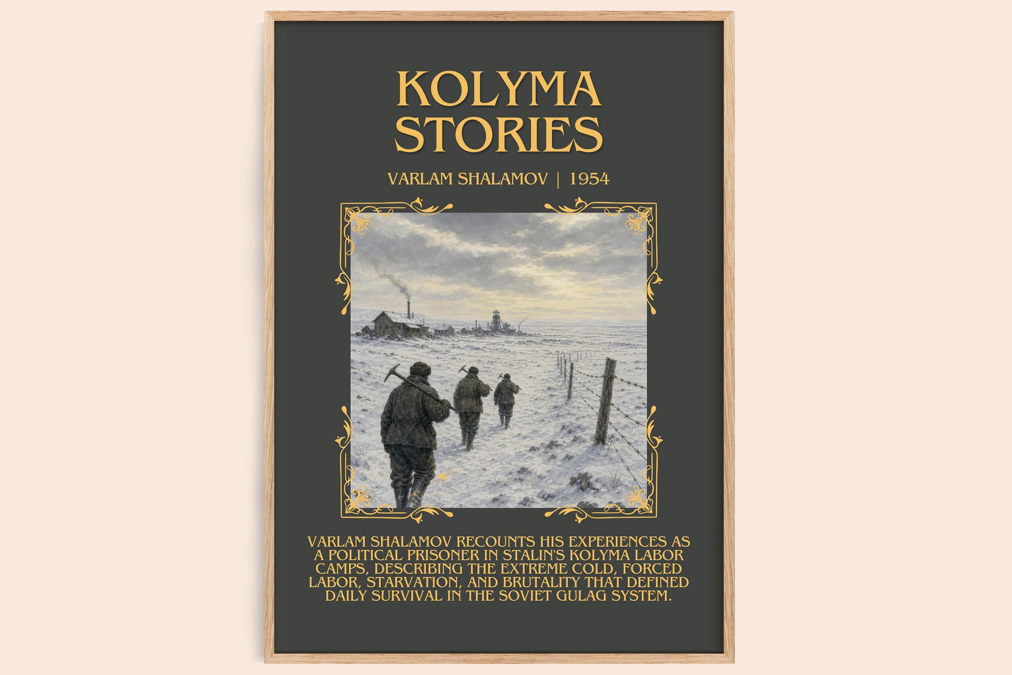 Kolyma Stories Minimalist Book Poster by Varlam Shalamov