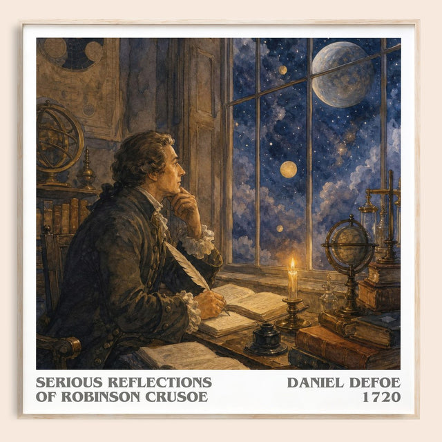Serious Reflections Of Robinson Crusoe Literary Art Print by D. Defoe