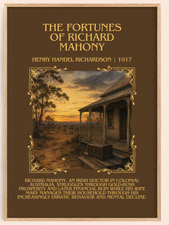 Fortunes Of Richard Mahony Minimalist Book Poster by H. Richardson – book poster