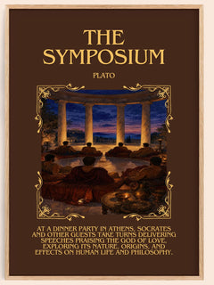 The Symposium Minimalist Book Poster by Plato – book poster