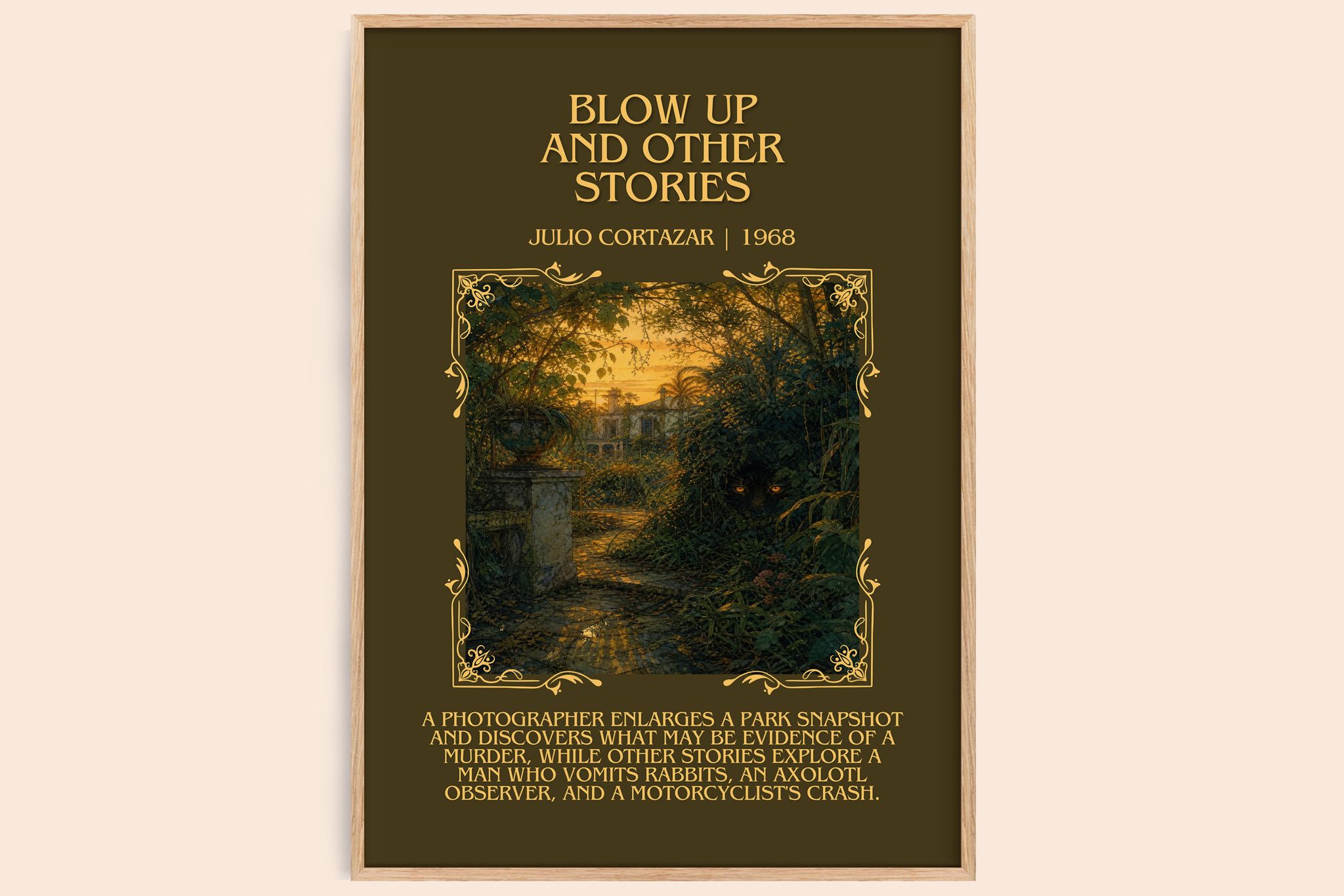 Blow Up And Other Stories Minimalist Book Poster by Julio Cortazar
