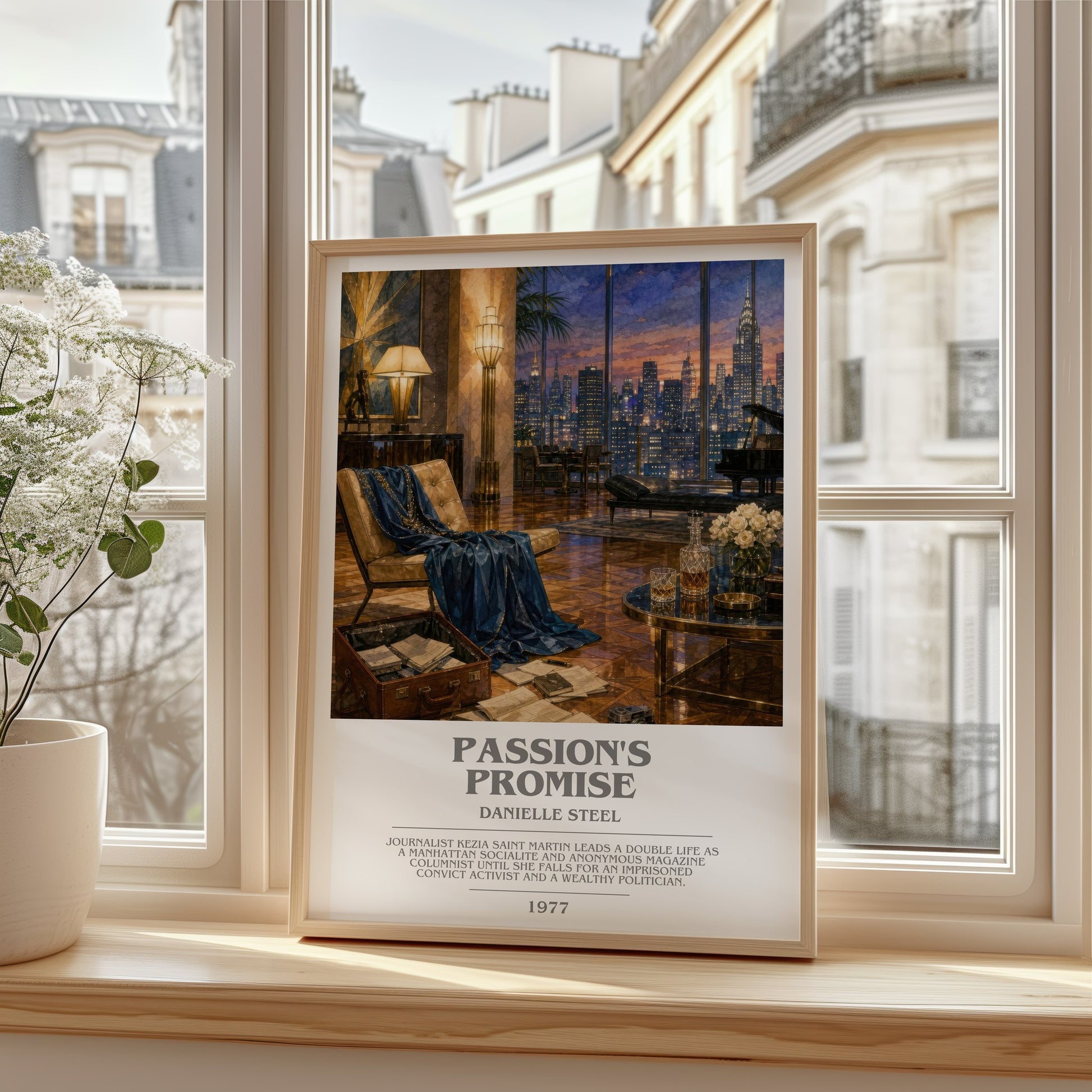 Passion'S Promise bookish poster colour and style options – Danielle Steel book art