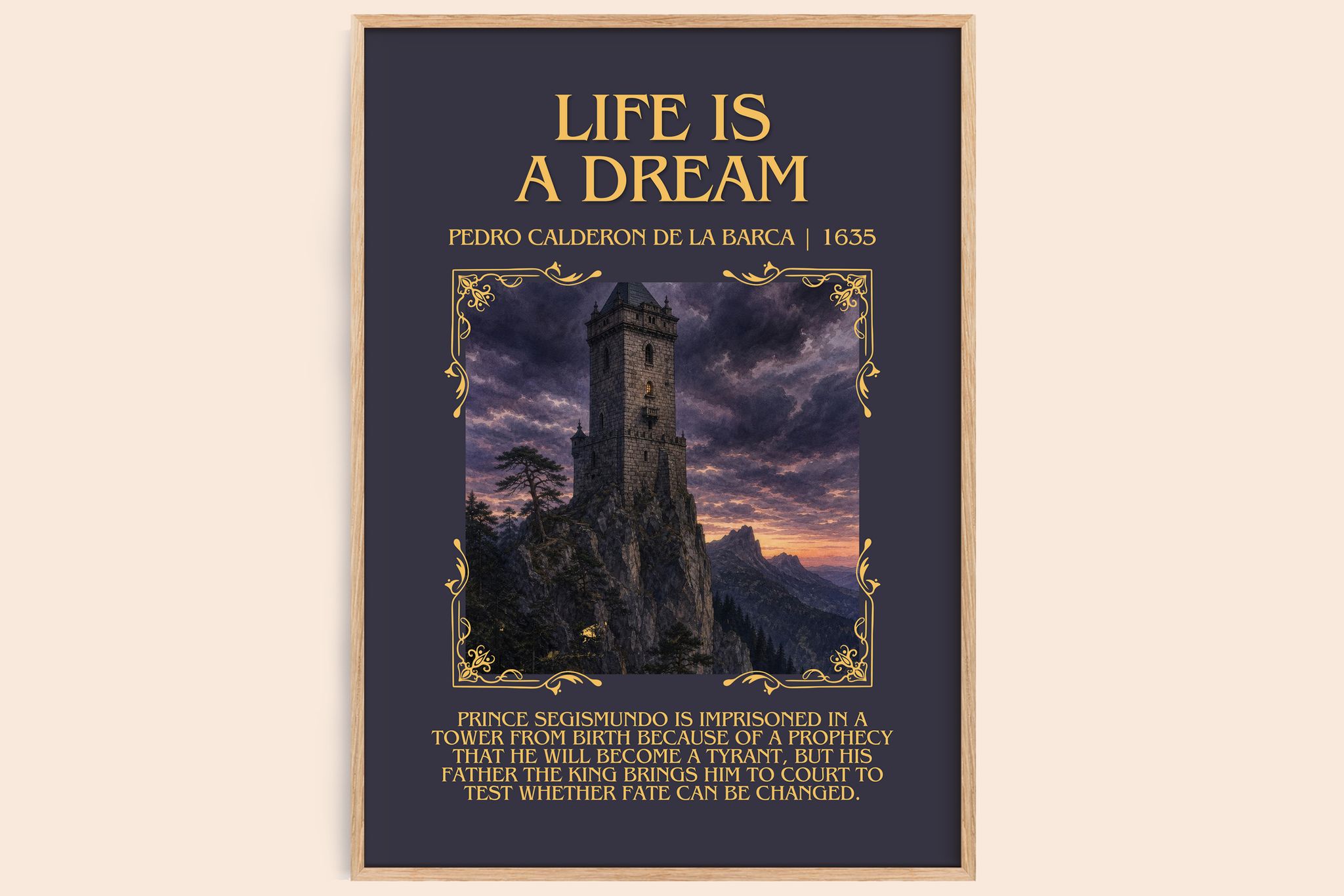 Life Is a Dream Minimalist Book Poster by Pedro Calderón de la Barca