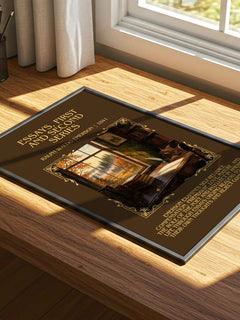 Essays, First And Second Series Minimalist Book Poster by R. Emerson – print on a sunlit desk