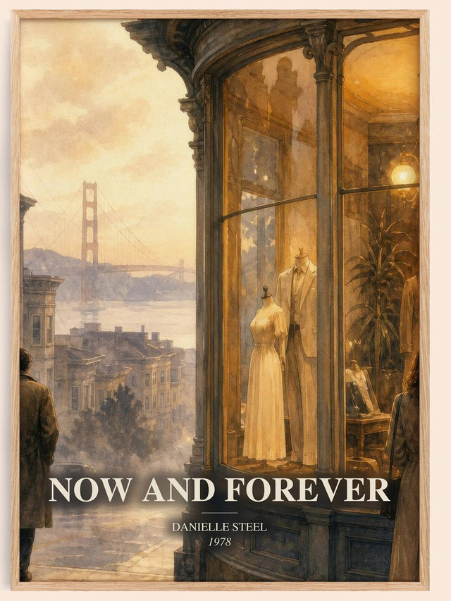 Now And Forever Book Watercolour Illustration by Danielle Steel