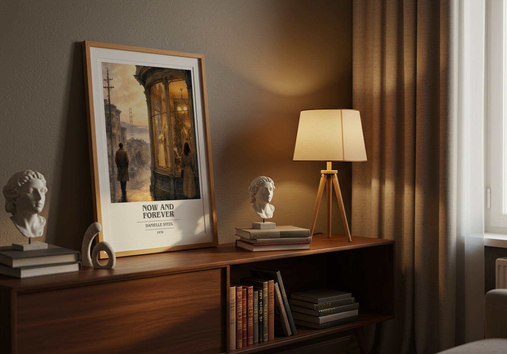 Now And Forever book cover book poster framed on wall – romance wall art