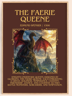 The Faerie Queene Minimalist Book Poster by Edmund Spenser – book poster