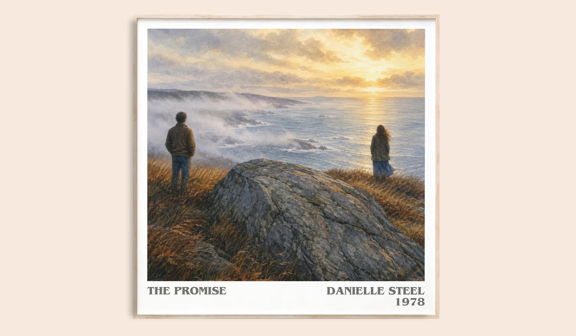 The Promise literary book poster by Danielle Steel – framed literary art print