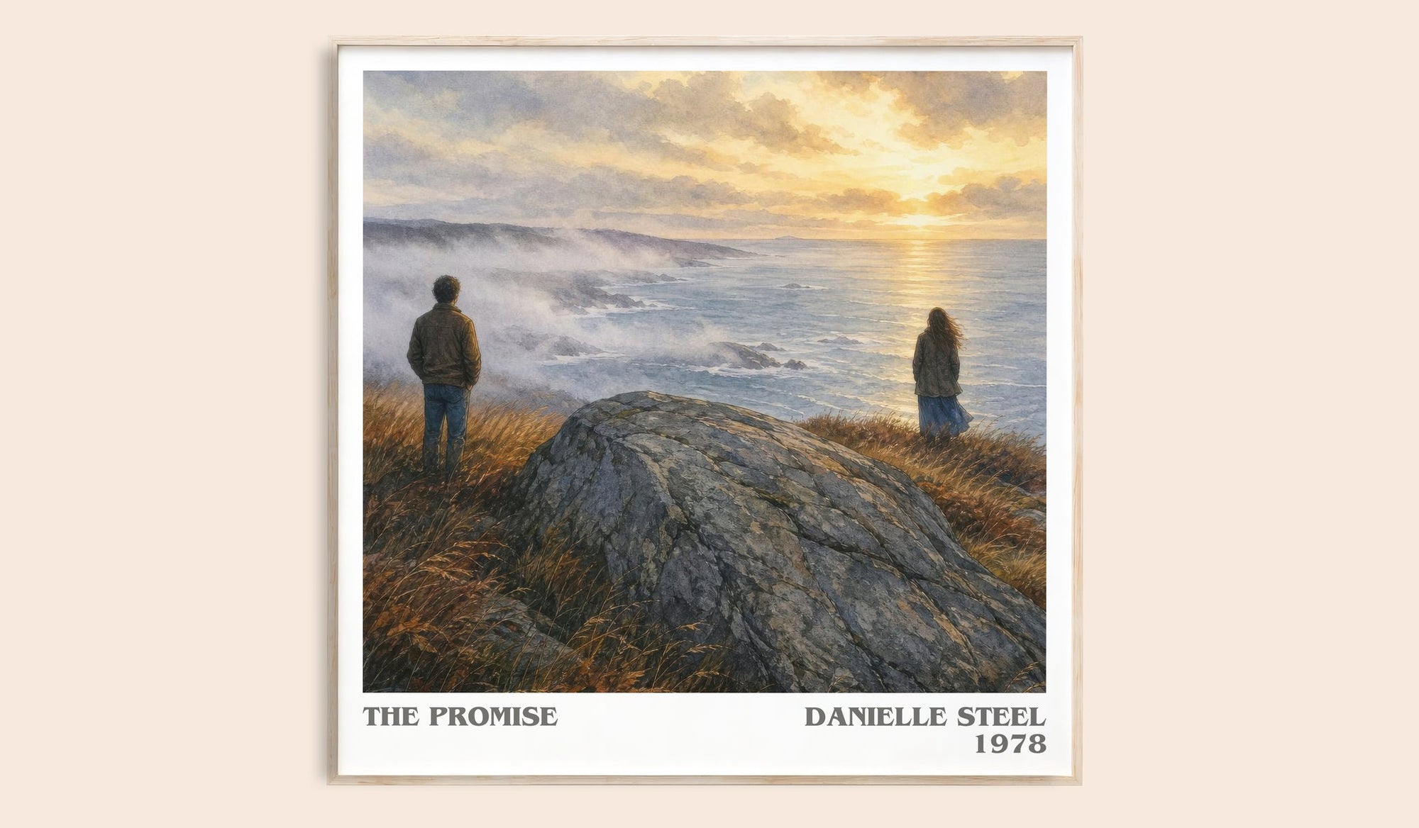 The Promise literary book poster by Danielle Steel – framed literary art print