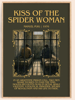 Kiss of the Spider Woman Minimalist Book Poster by Manuel Puig – book poster