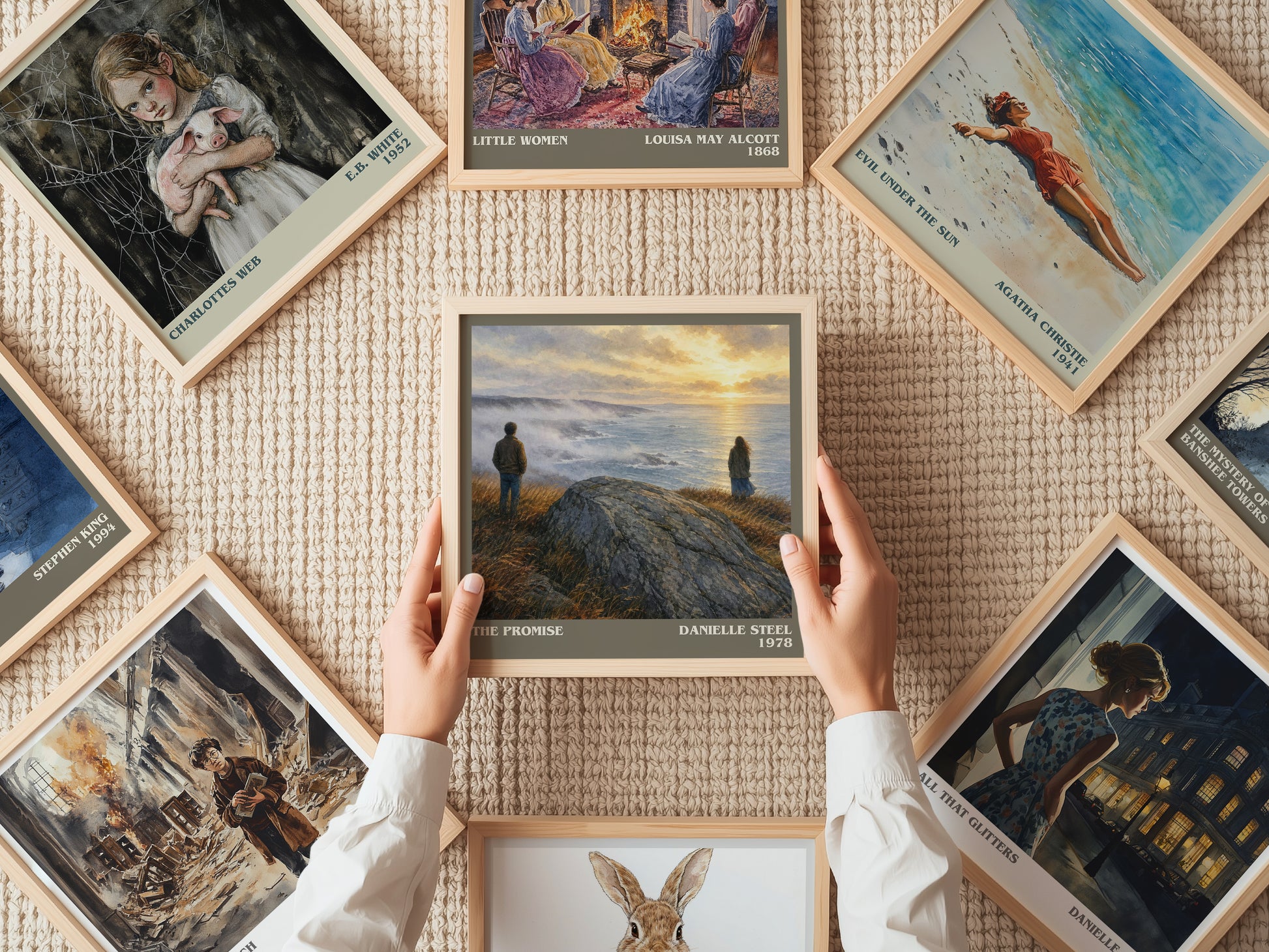 The Promise literary book poster framed on wall – romance wall art