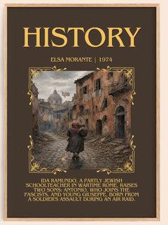 History Minimalist Book Poster by Elsa Morante – book poster